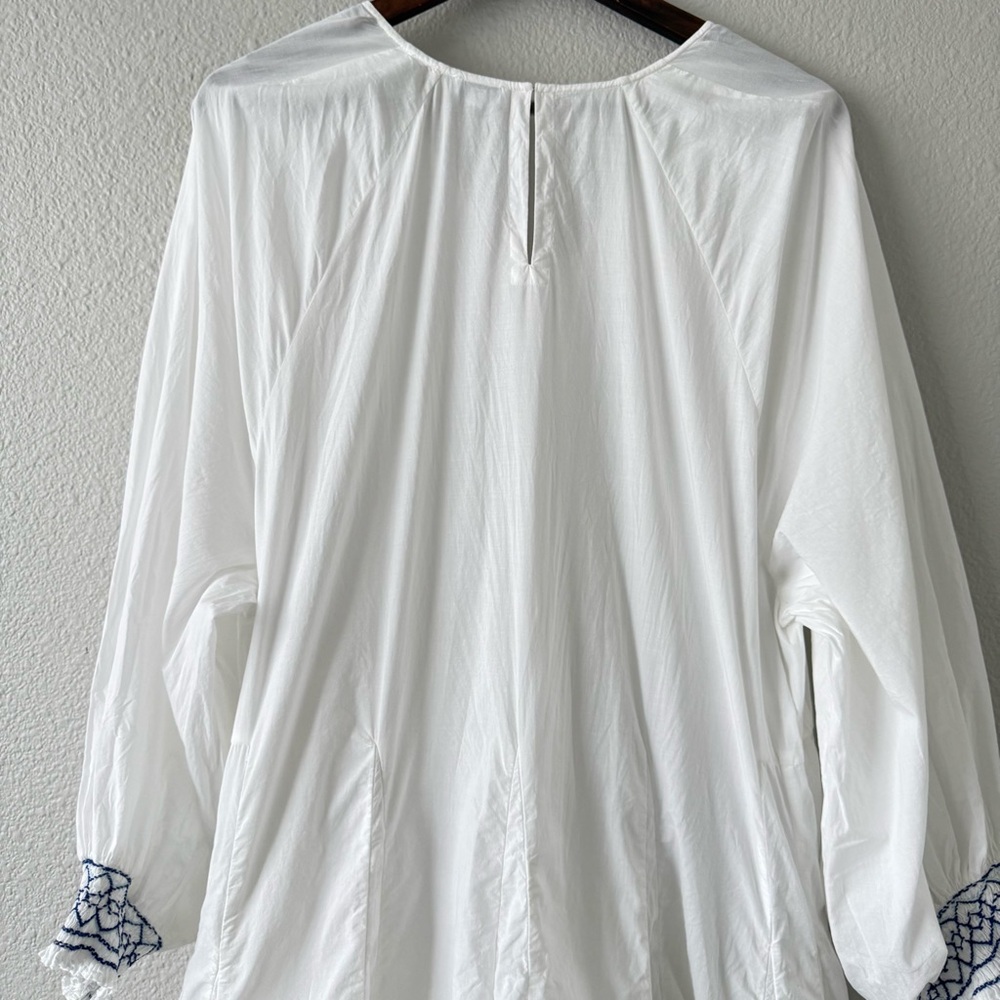 Rhode Women’s Boho Fairy Cottage‎ Core Cotton puff embroidered Sleeve Large - Picture 13 of 16